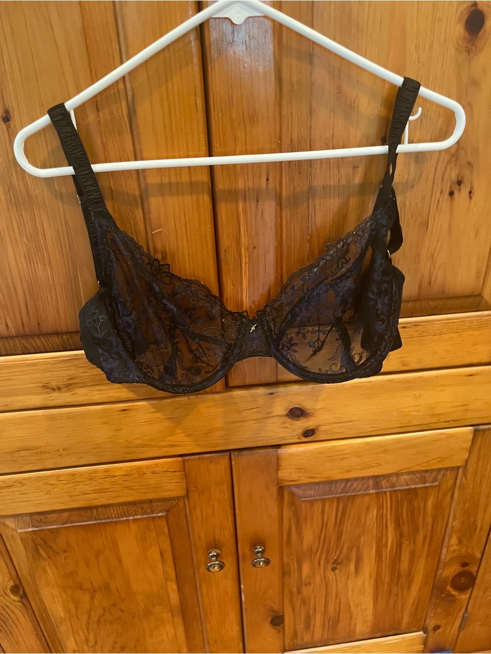 Wacoal Black Sheer Lace Underwire Bra
